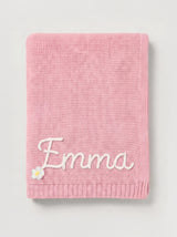 Copertina in maglia personalizzata con nome – 100% cotone