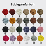 Hand-knitted personalized sweater made of 100% cotton