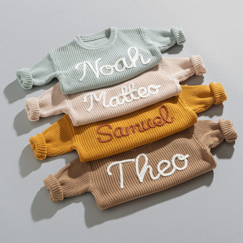 Mit Liebe handgefertigt ❤️ | Jeder Pulli wird individuell für dich gestrickt und ist dadurch so einzigartig wie dein kleiner Schatz.