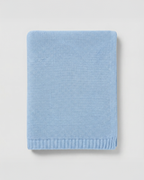 Personalisierte Strickdecke mit Namen - aus 100% Baumwolle