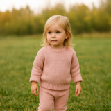 Strick-Set: Pullover und Beanie