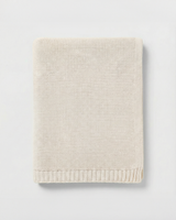 Personalisierte Strickdecke mit Namen - aus 100% Baumwolle