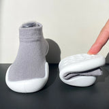 Puschies Sockenschuhe - rutschfeste & atmungsaktive Baby Barfußschuhe aus Baumwolle