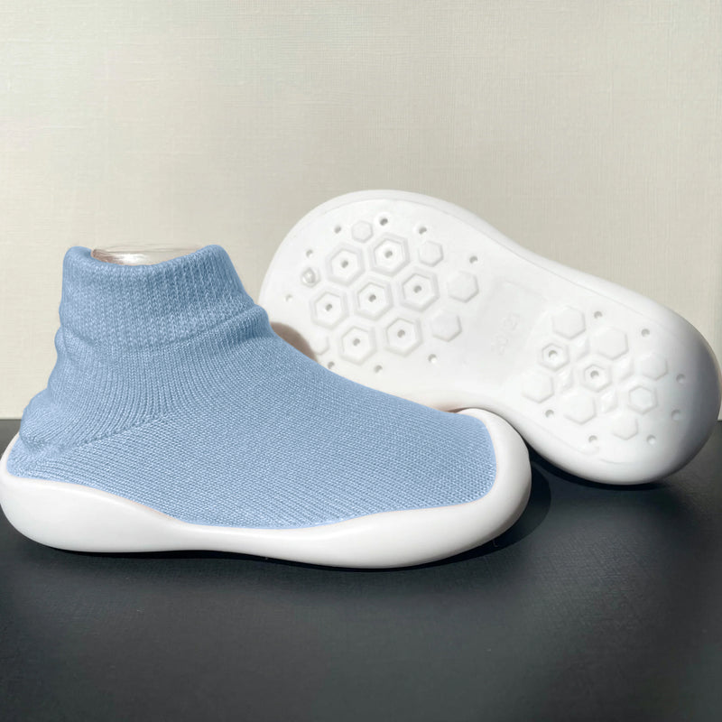 Puschies Sockenschuhe - rutschfeste & atmungsaktive Baby Barfußschuhe aus Baumwolle