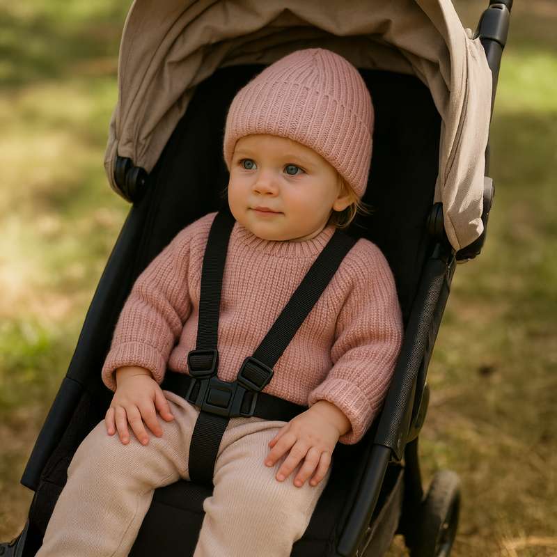 Strick-Set: Pullover und Beanie
