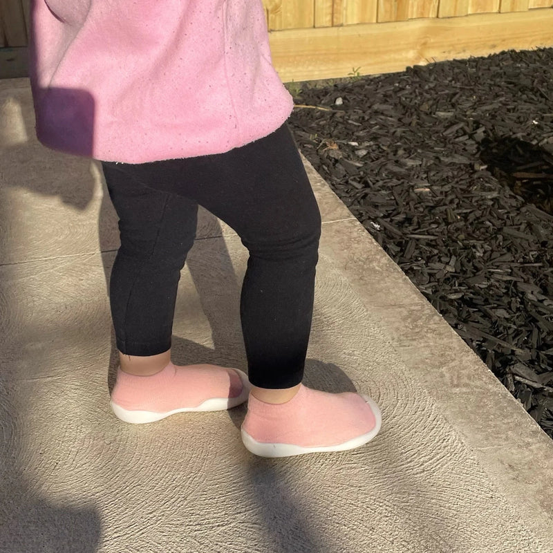 Puschies Sockenschuhe - rutschfeste & atmungsaktive Baby Barfußschuhe aus Baumwolle